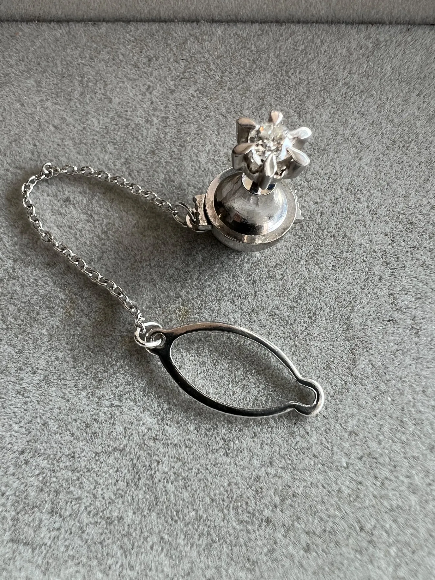 プラチナ（pt900）一粒ダイヤのタイタックをお買取いたしました